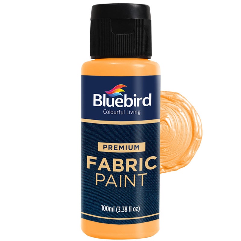 BLUEBIRD Fabric Paint, Sunflower, 3.4 Fl Oz, Permanent Fabric Paints for Clothes, Furniture Upholstery - Image 1